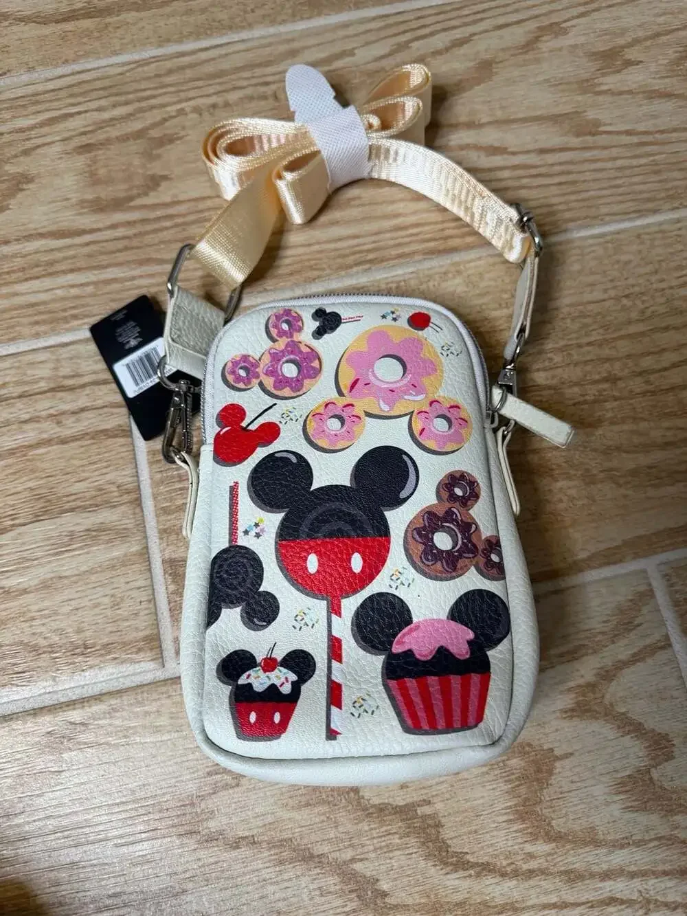 Disney Mickey Mouse Sweets and Treats Crossbody Cell Phone Wallet Bag